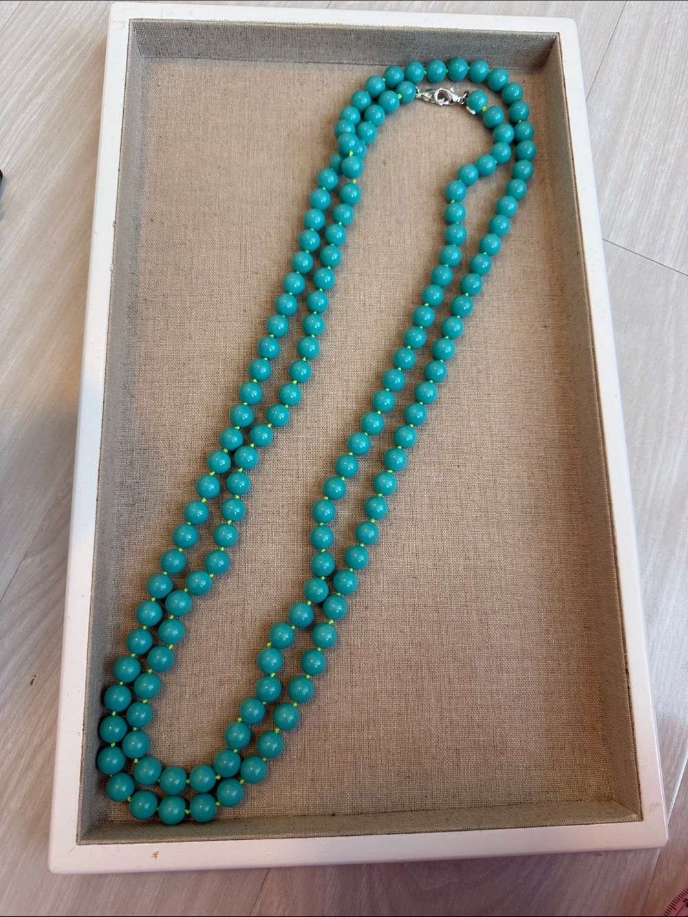 Stella & Dot Turquoise Double-Strand Beaded Necklace
